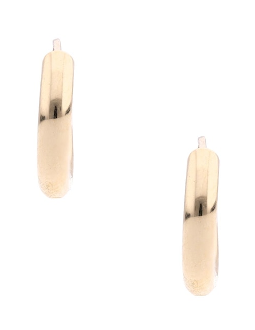 Arracadas de oro amarillo 14 K con acabado pulido 1