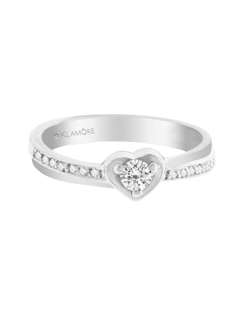 Anillo de compromiso de oro 14 k Olimpia diamante 1