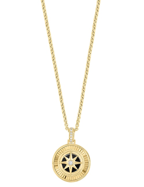 Collar con dije de oro amarillo 14 K 1