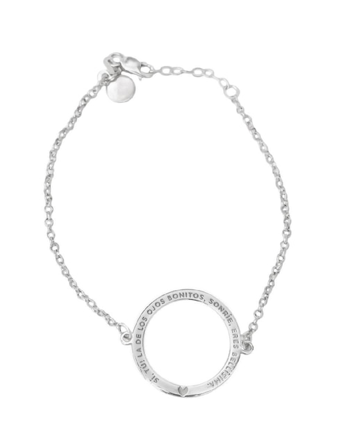 Pulsera Teresa Díaz Joyería Mexicana de plata P 925 Empowerment & Self-Love con acabado brillante