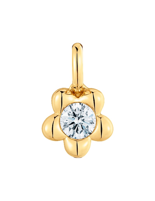 Dije de flor Tous lili motives lgd de oro amarillo 14 K diamante