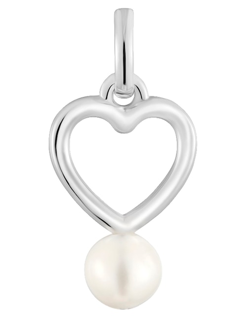 Dije de corazón new silueta de plata P 925 perla 1