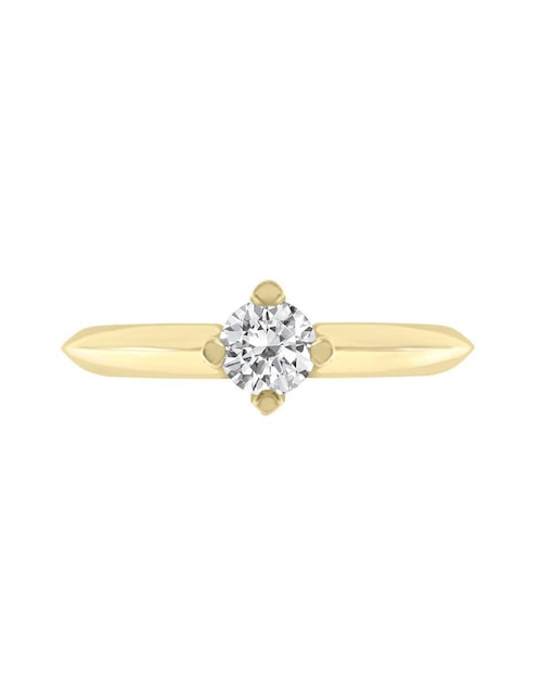 Solitario "de" oro 14 k klamore celene diamante