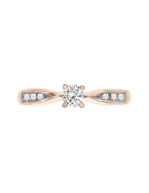 Anillo de compromiso de oro 14 k Amali diamante 1