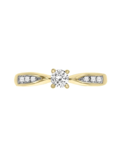 Anillo de compromiso "de" oro 14 k klamore amali diamante