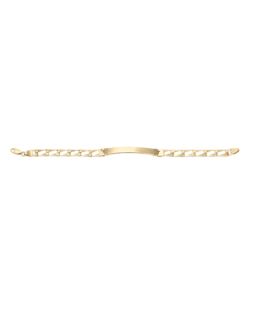 Esclava Cristal Joyas de oro amarillo 14 k con acabado pulido