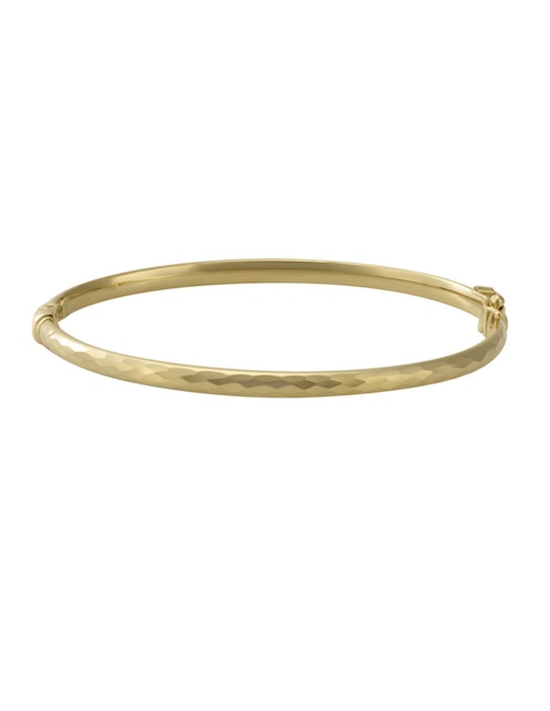 Brazalete Cristal Joyas de oro amarillo 14 k con acabado pulido
