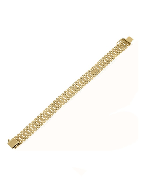 Pulsera Cristal Joyas de oro amarillo 14 k con acabado pulido