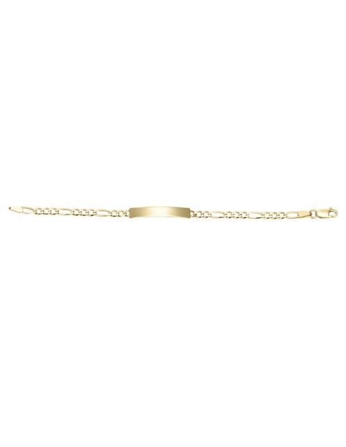 Esclava Cristal Joyas de oro amarillo 14 k con acabado pulido