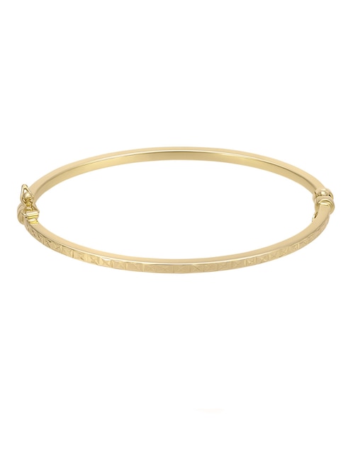 Brazalete Cristal Joyas de oro amarillo 14 k con acabado pulido