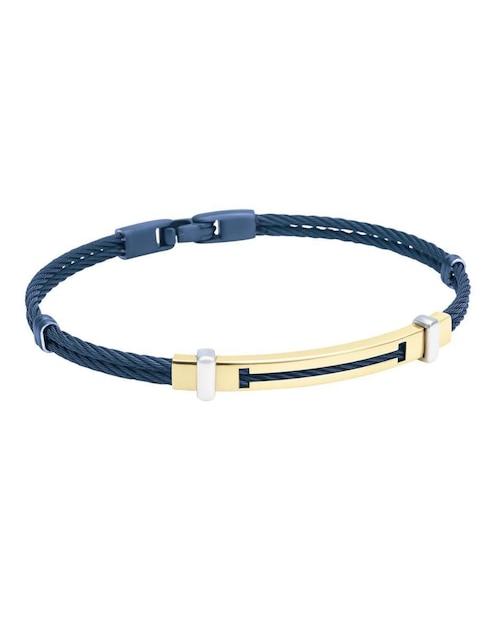 Brazalete Cristal Joyas de con acabado chapa de oro 14K