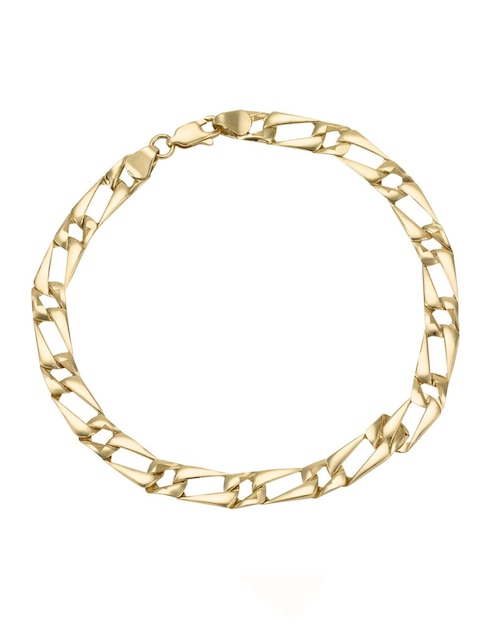 Pulsera Cristal Joyas de oro amarillo 14 K con acabado pulido