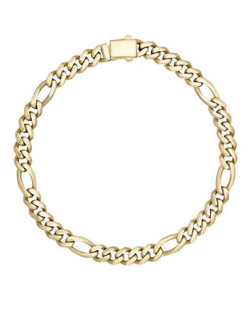 Pulsera Cristal Joyas de oro amarillo 14 k con acabado pulido