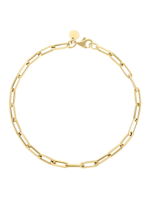 Pulsera Cristal Joyas de oro amarillo 14 k con acabado pulido