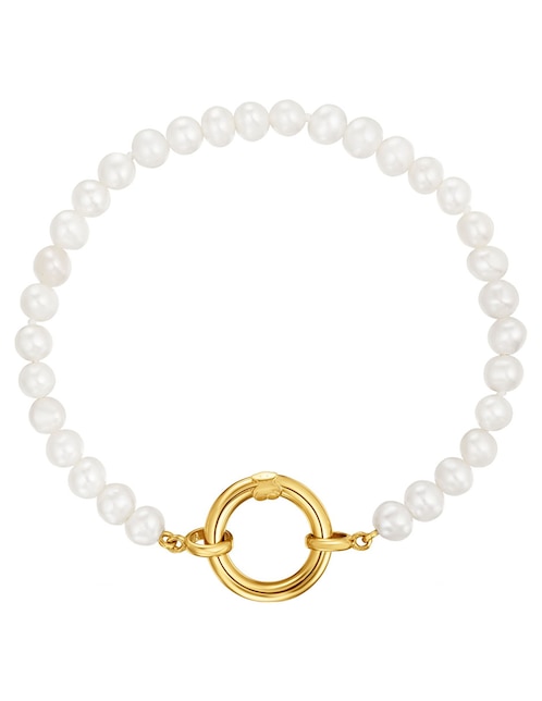 Pulsera Tous de plata P 925 Hold con acabado baño de oro