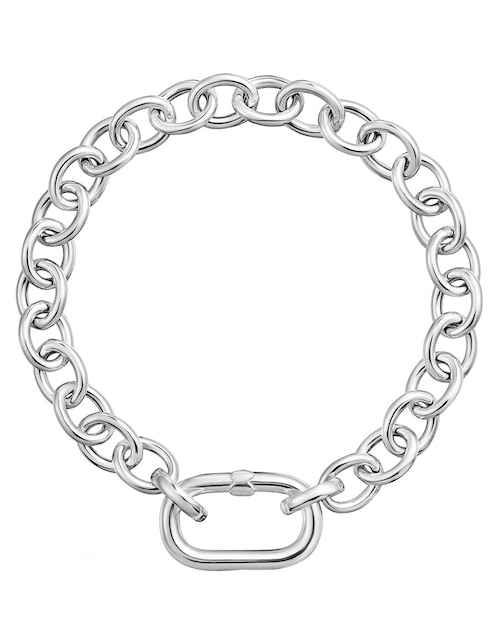Pulsera Tous de plata p 925 Hold Oval con acabado pulido