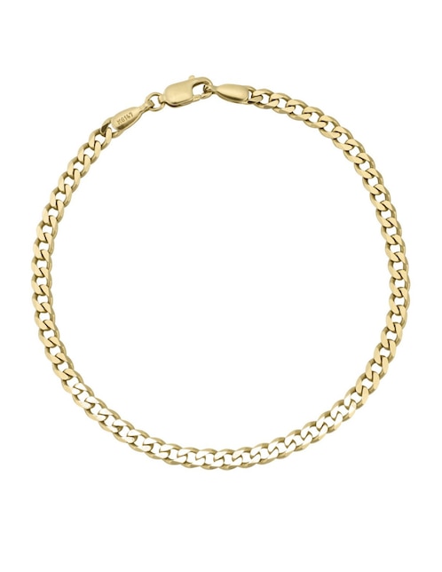 Pulsera Cristal Joyas de oro amarillo 14 k con acabado pulido