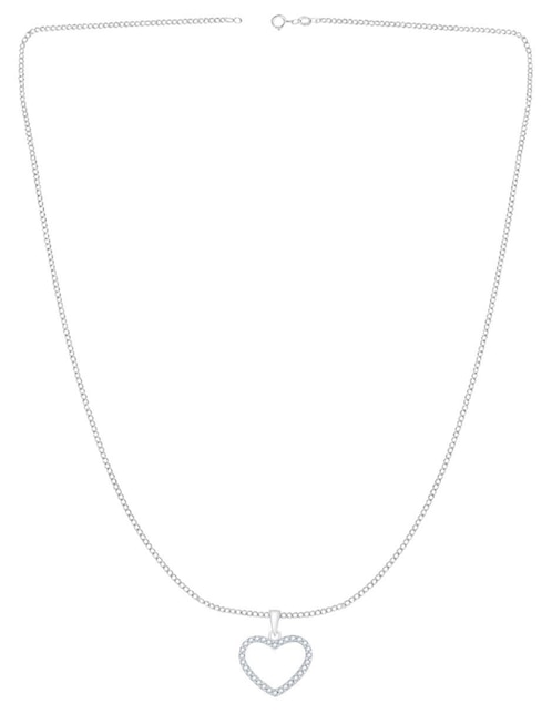 Collar de corazón de plata P 925 1