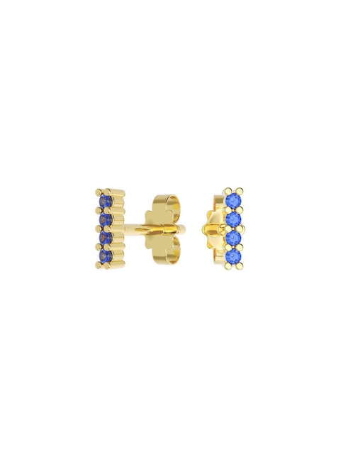 Set de aretes "de (si aplica)" rectangular no aplica fonelli no aplica "de" oro 14 k "con acabado" pulido zirconia