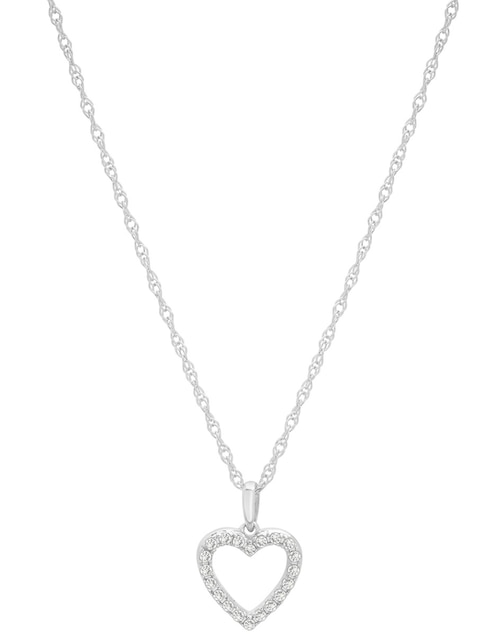 Collar con dije de corazón de oro 14 K 1
