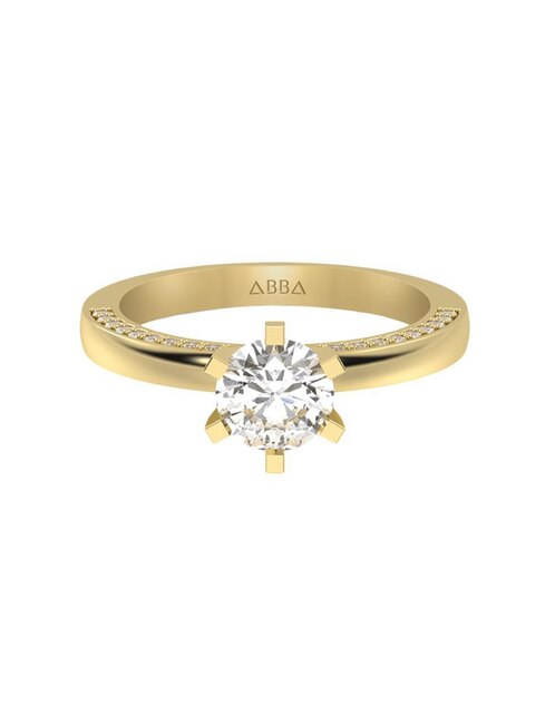 Anillo de compromiso de oro 14 k Anillo de compromiso de oro 14 k