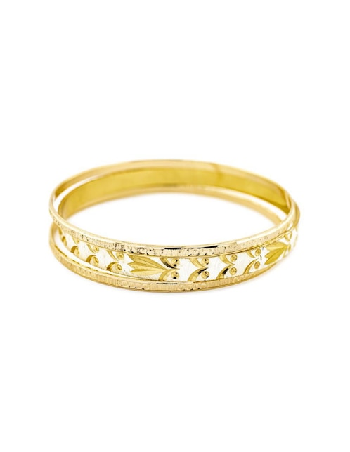 Brazalete The Golden Store con acabado chapa de oro 18k
