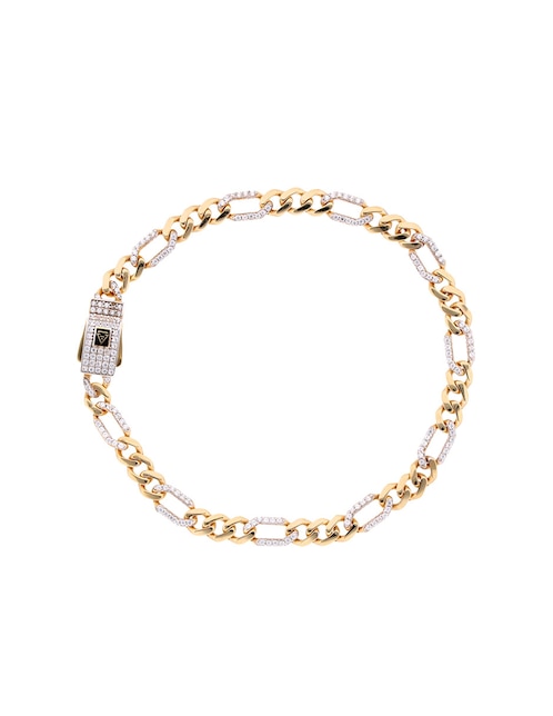 Pulsera Fonelli de oro amarillo con circonita 14 k con acabado brillante