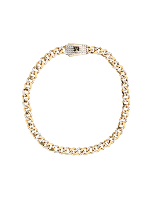 Pulsera Fonelli de oro amarillo con circonita 14 k con acabado brillante