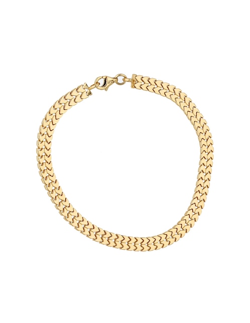 Pulsera de oro amarillo 14 k con acabado pulido 1