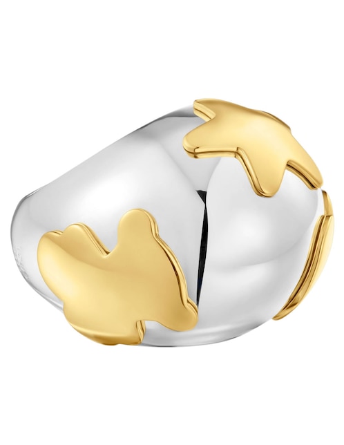Anillo Tous Warm de plata P 925 con acabado baño de oro