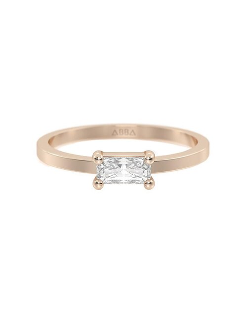 Anillo de compromiso de oro 14 k 1