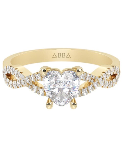 Anillo de compromiso de oro 14 k Eternidad 2025 Anillo de compromiso de oro 14 k Eternidad 2025