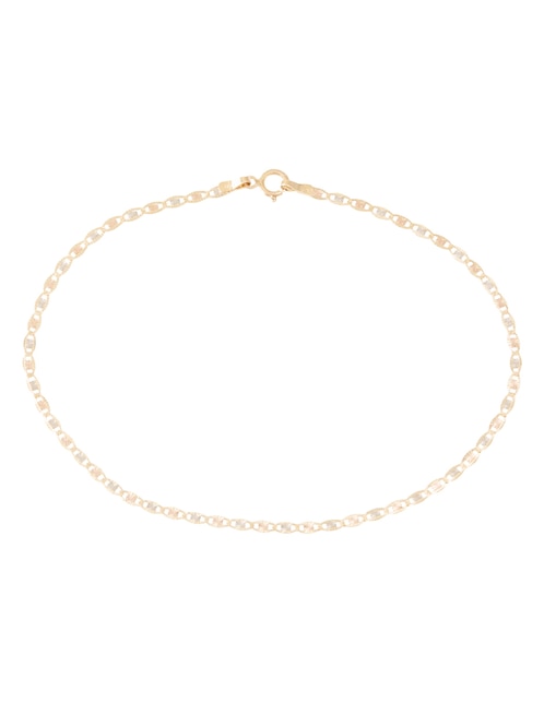 Pulsera de oro 14 k con acabado diamantado 1