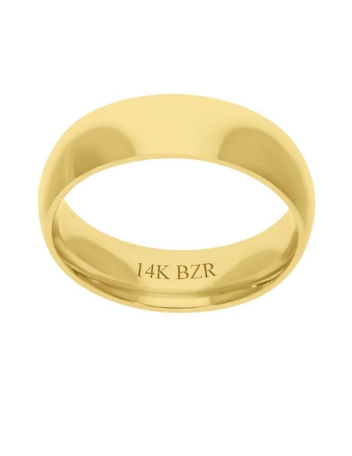 Argolla de oro amarillo 14 k 1