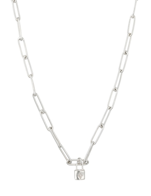 Collar de candado Fashion de plata P 925 1