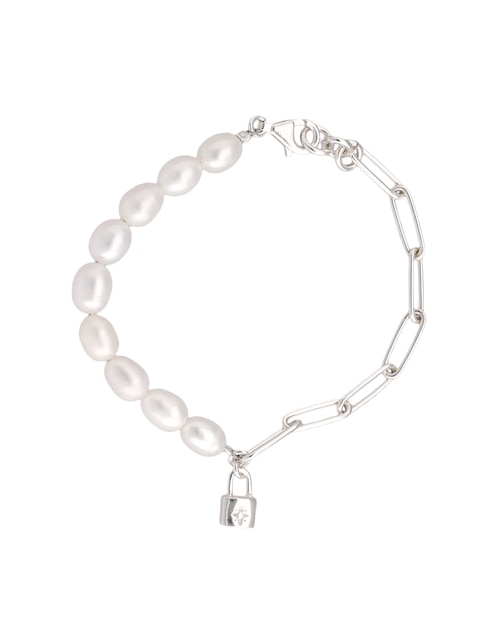Pulsera E&N Cherny de plata con perla p 925 Fashion con acabado pulido