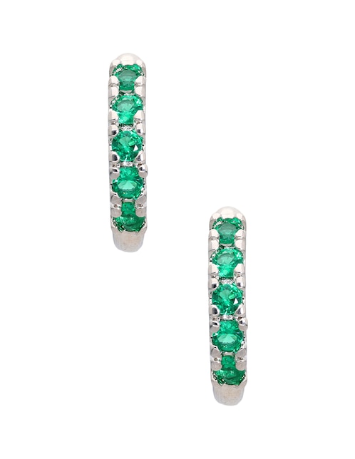 Arracadas P 925 con acabado pavé zirconia 1