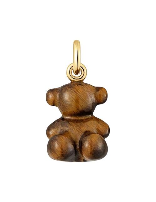 Dije de oso Tous bold bear de oro amarillo 14 K ojo de tigre