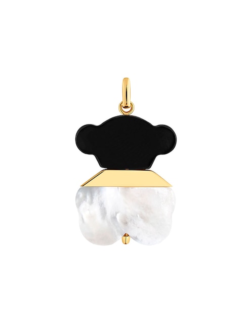 Dije de oso Sweet Dolls de plata P 925 ónix