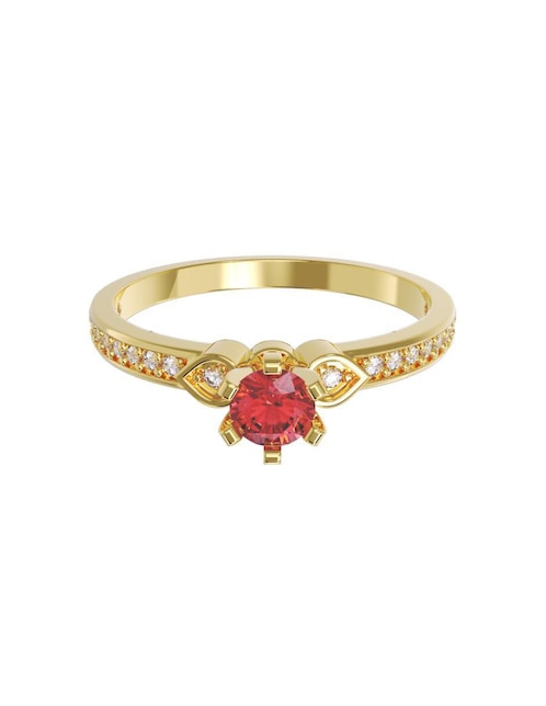 Anillo de compromiso "de" oro 14 k fonelli sin familia o colección zirconia