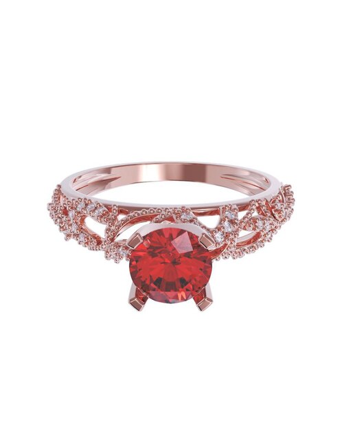 Anillo de compromiso de oro 14 k 1