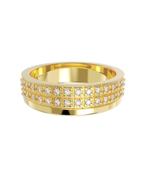 Anillo de compromiso "de" oro 10 k fonelli sin familia zirconia