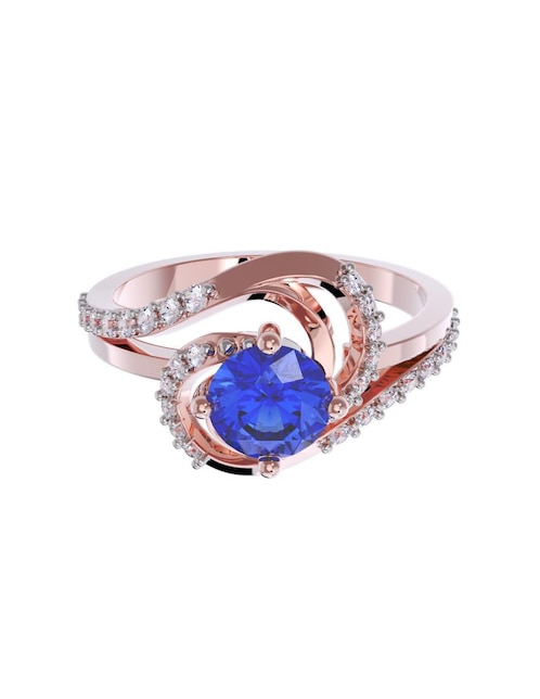 Anillo de compromiso de oro 10 k 1