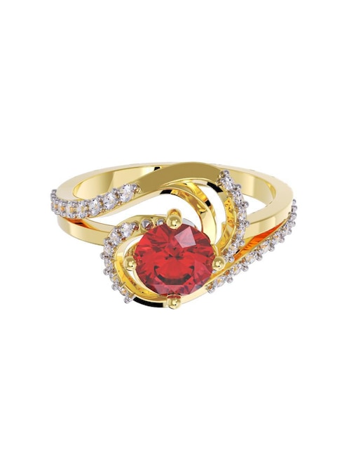 Anillo de compromiso "de" oro 10 k fonelli no aplica zirconia