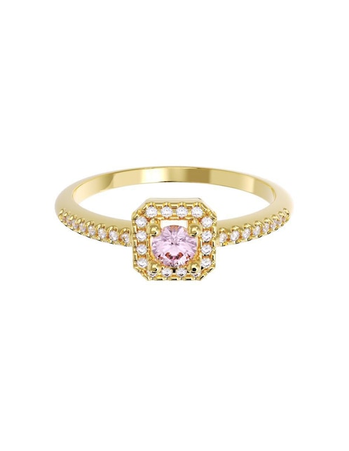 Anillo de compromiso "de" oro 10 k fonelli sin familia zirconia