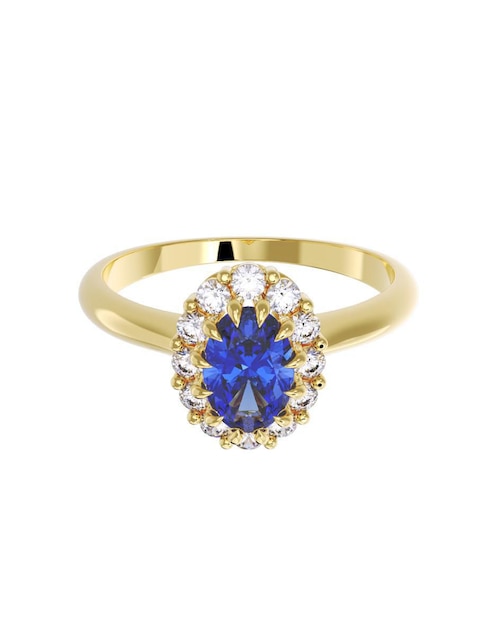 Anillo de compromiso "de" oro 10 k fonelli sin familia zirconia