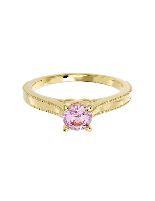 Anillo de compromiso "de" oro 14 k fonelli sin familia zirconia