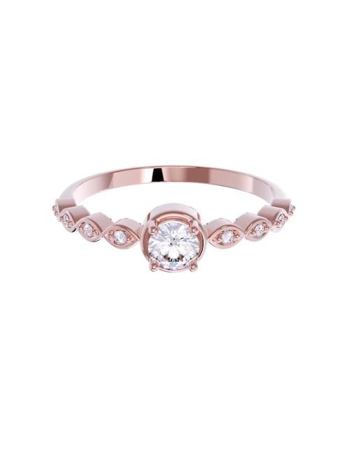 Anillo de compromiso de oro 14 k 1