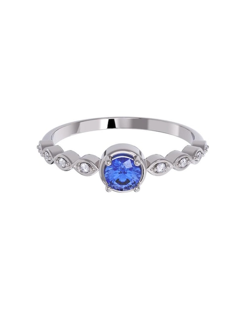 Anillo de compromiso de oro 14 k 1