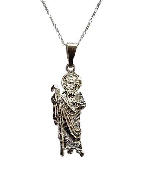 Collar con dije san judas tadeo Limerence By Claudia Herrera de plata P 925